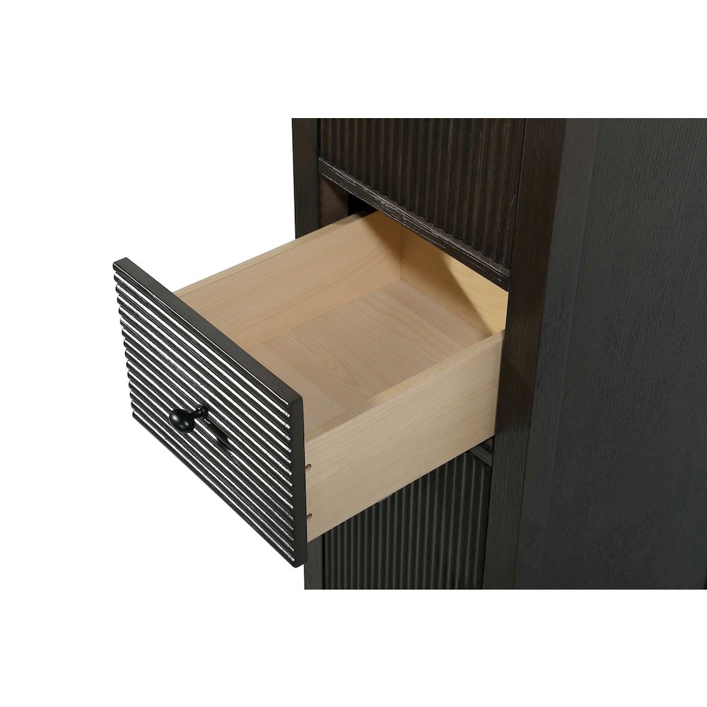 16 Inch Bath Storage Cabinet in Chocolate Oak. Picture 4