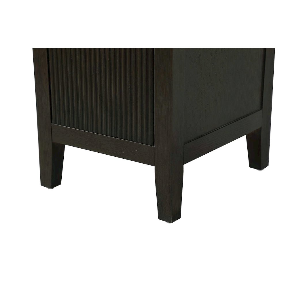 16 Inch Bath Storage Cabinet in Chocolate Oak. Picture 6