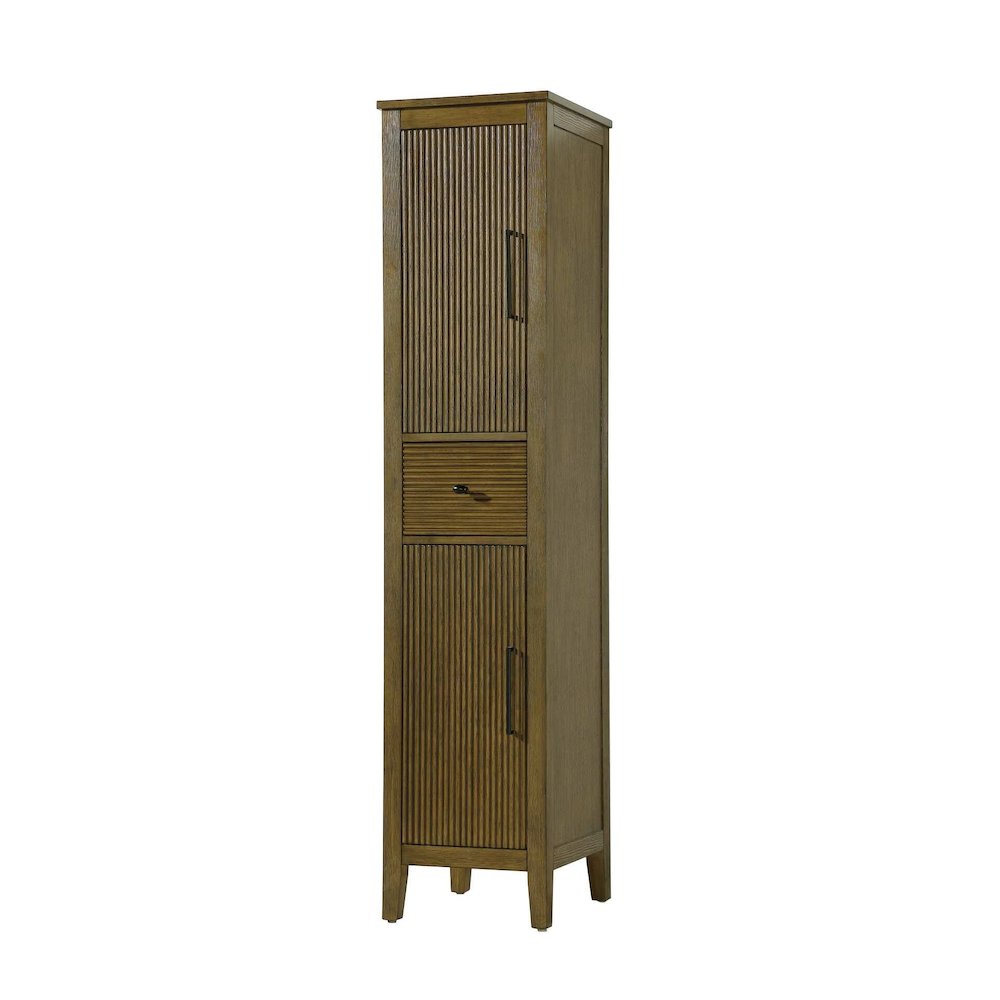 16 Inch Bath Storage Cabinet in Hazel Oak. Picture 1