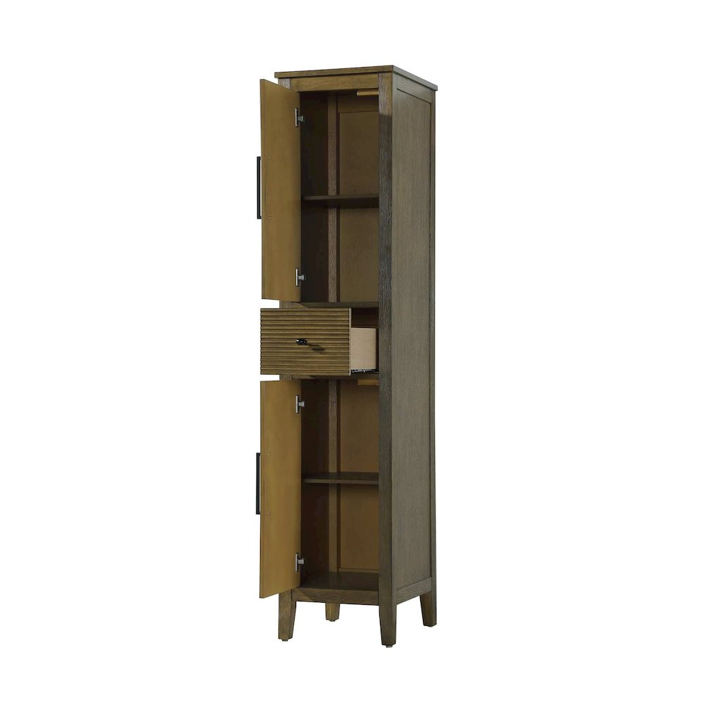 16 Inch Bath Storage Cabinet in Hazel Oak. Picture 2