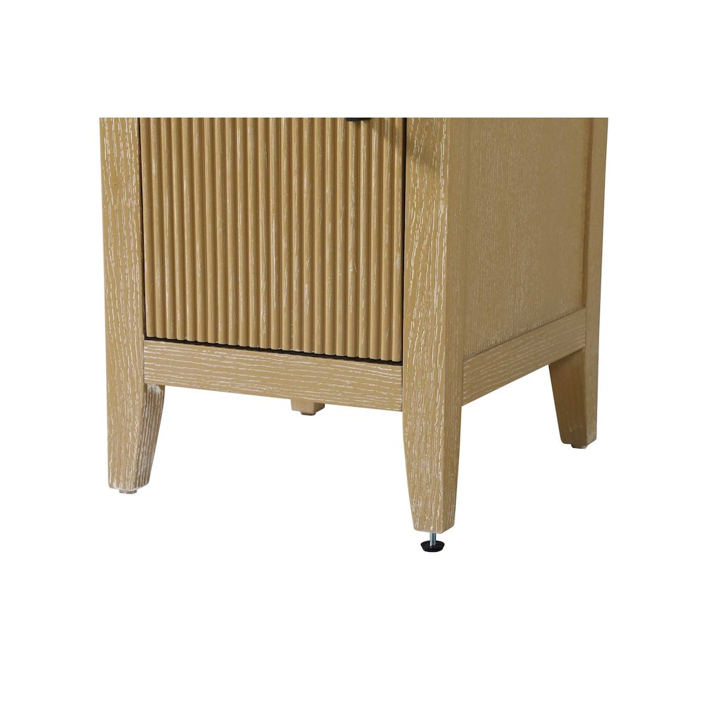 16 Inch Bath Storage Cabinet in Linen Oak. Picture 6