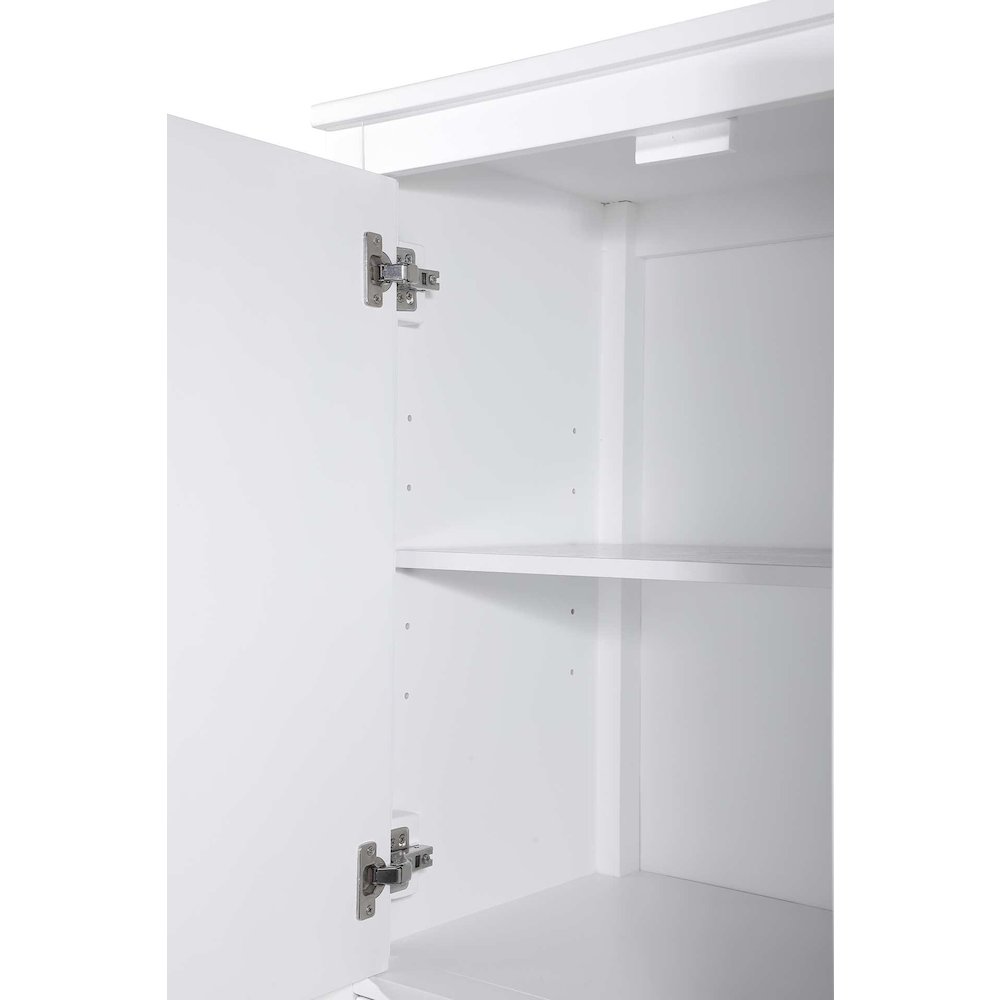 16 Inch Bath Storage Cabinet in White. Picture 3