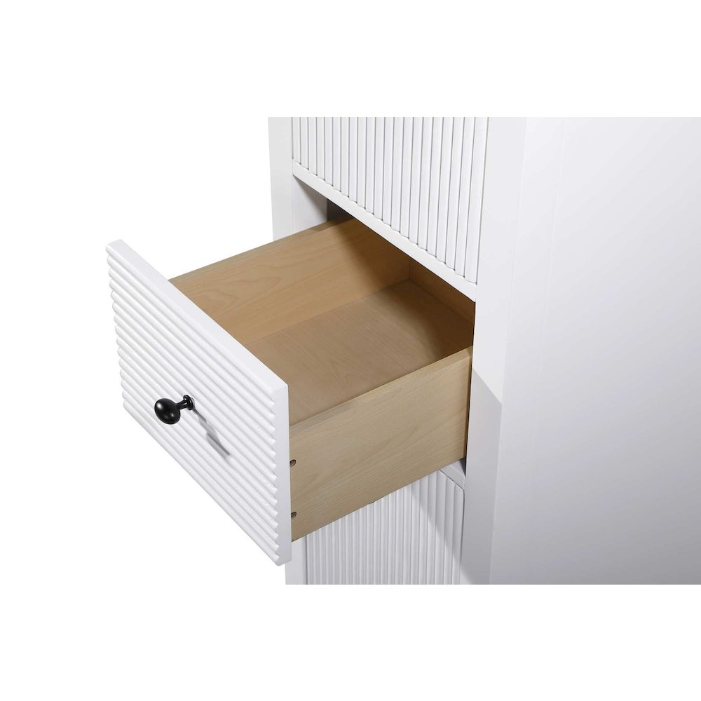16 Inch Bath Storage Cabinet in White. Picture 4