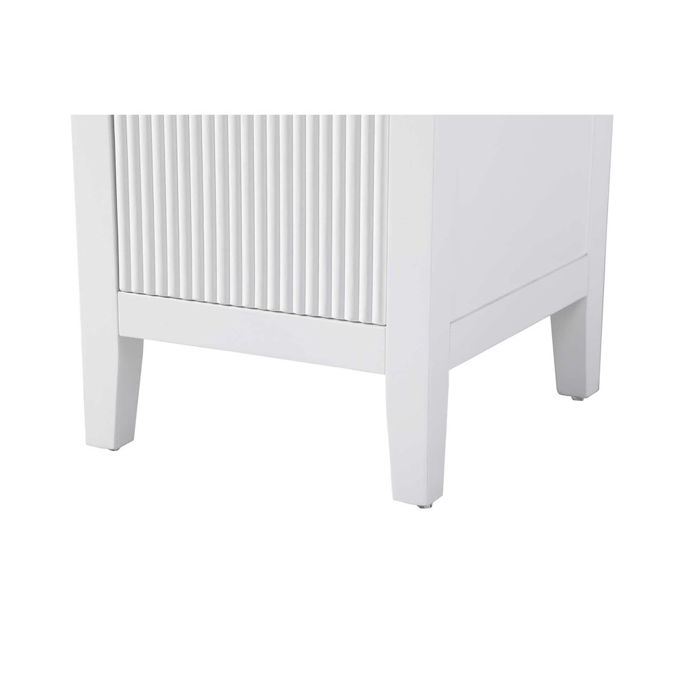 16 Inch Bath Storage Cabinet in White. Picture 6