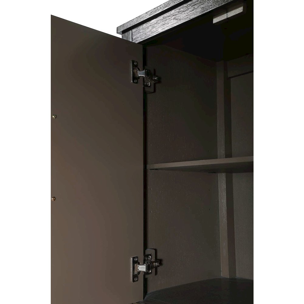20 Inch Bath Storage Cabinet in Chocolate Oak. Picture 3