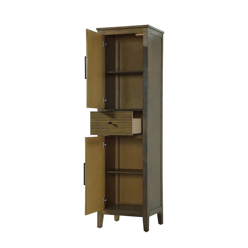 20 Inch Bath Storage Cabinet in Hazel Oak. Picture 2