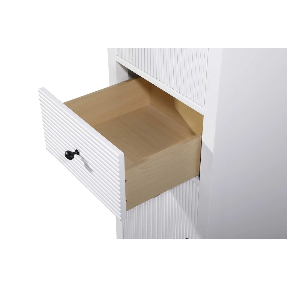 20 Inch Bath Storage Cabinet in White. Picture 4