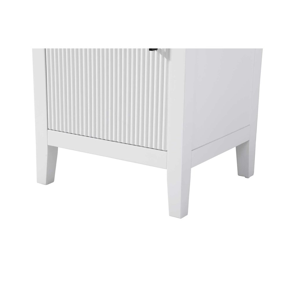 20 Inch Bath Storage Cabinet in White. Picture 6