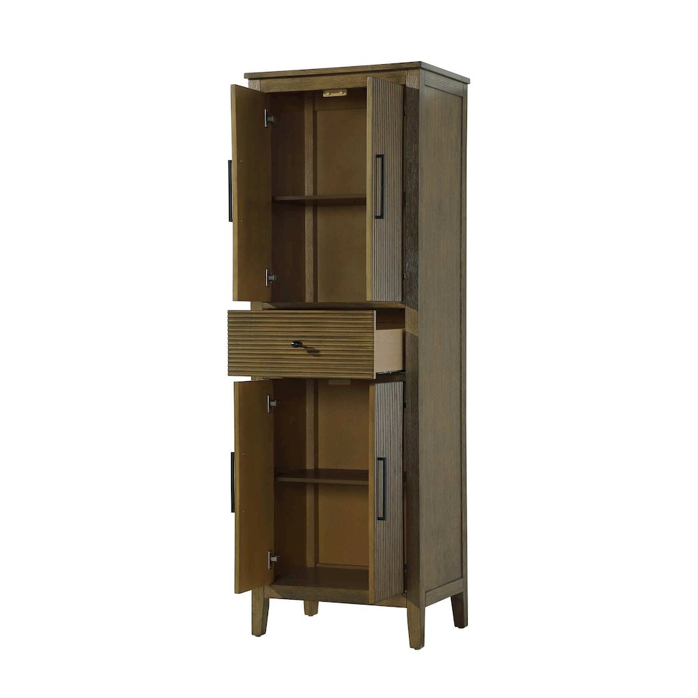 24 Inch Bath Storage Cabinet in Hazel Oak. Picture 2