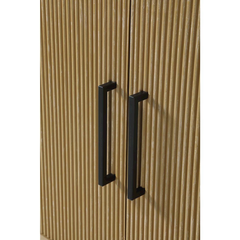 24 Inch Bath Storage Cabinet in Linen Oak. Picture 3
