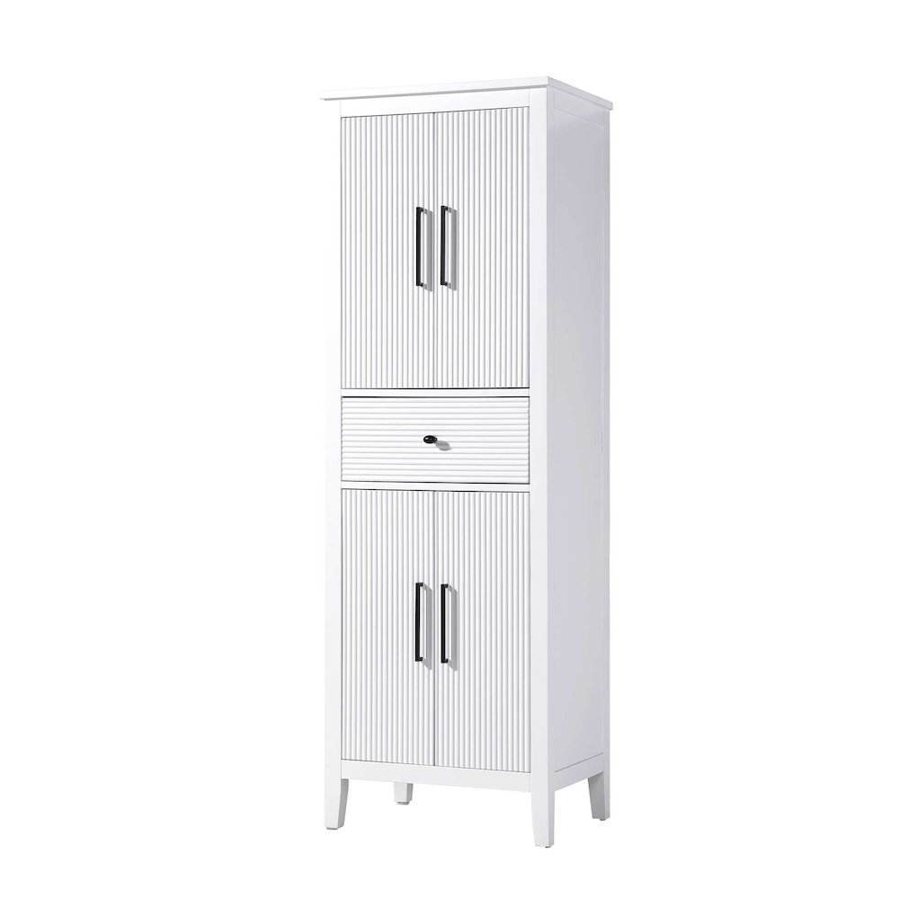 24 Inch Bath Storage Cabinet in White. Picture 1