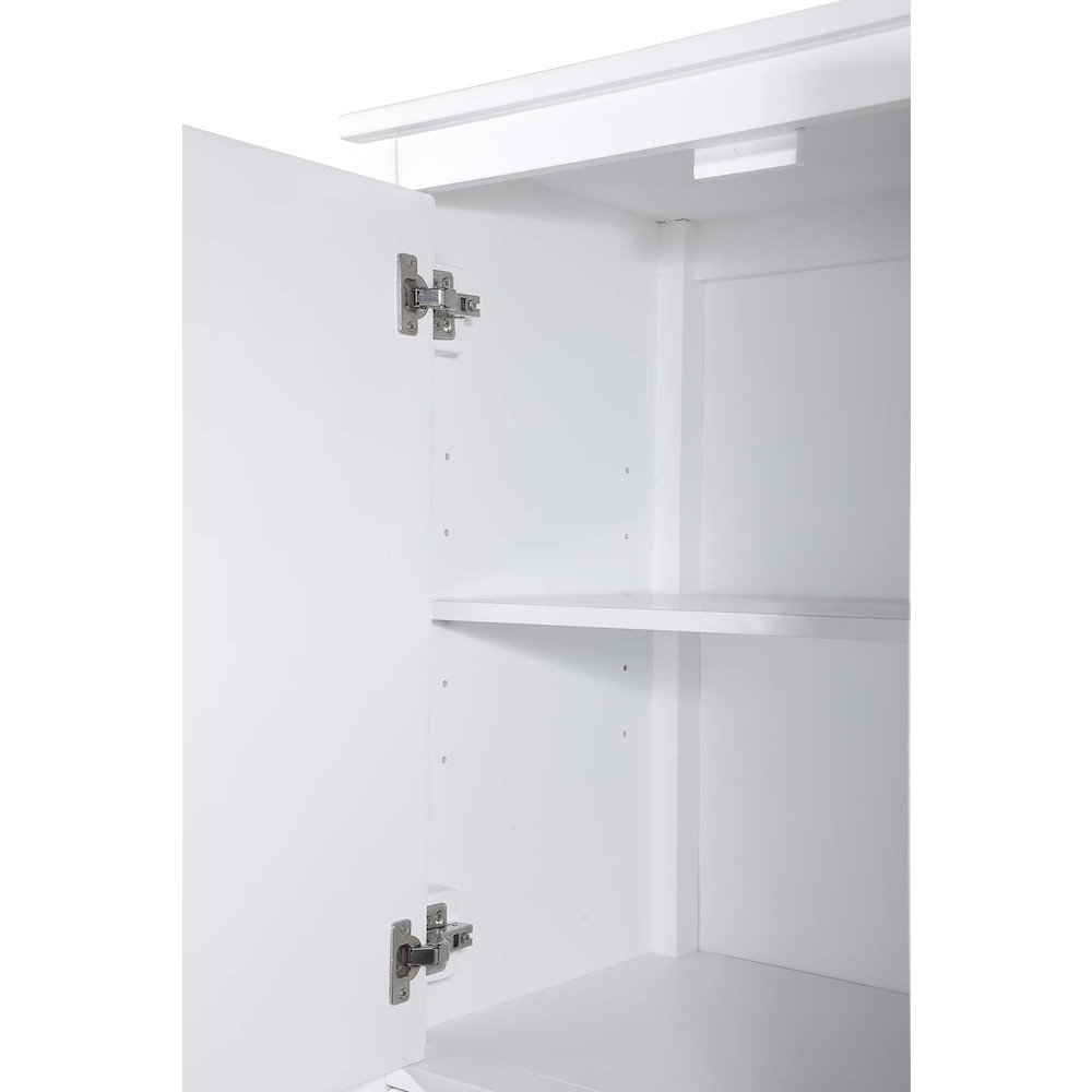 24 Inch Bath Storage Cabinet in White. Picture 3