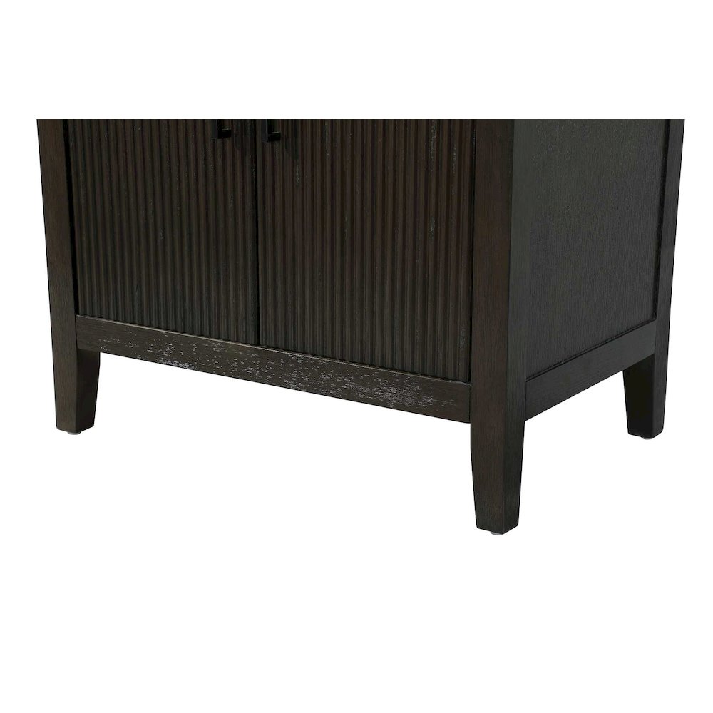 28 Inch Bath Storage Cabinet in Chocolate Oak. Picture 6