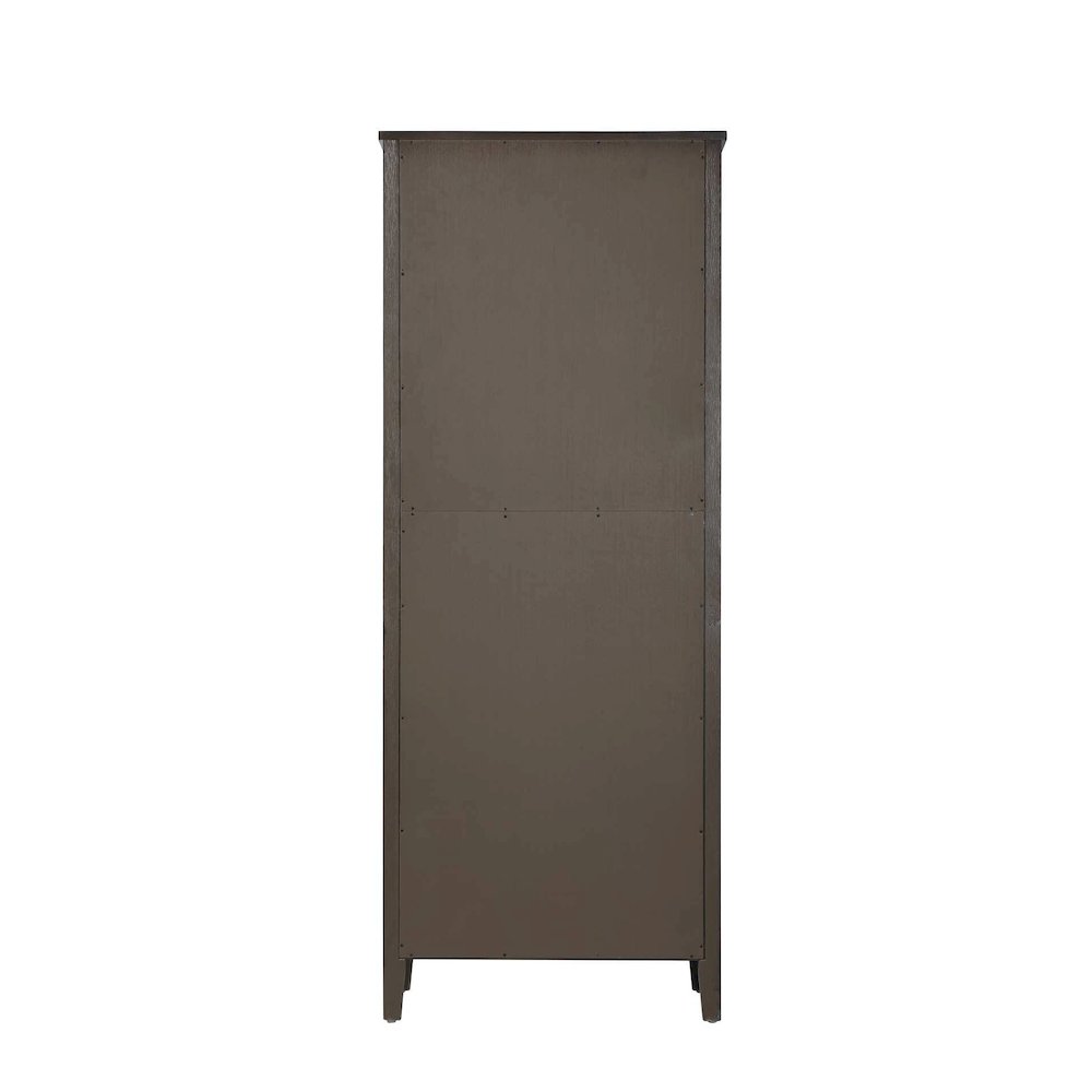 28 Inch Bath Storage Cabinet in Chocolate Oak. Picture 7