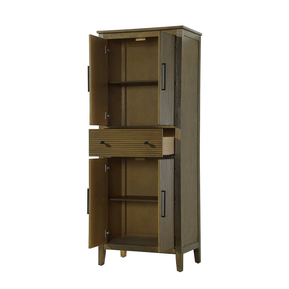 28 Inch Bath Storage Cabinet in Hazel Oak. Picture 2