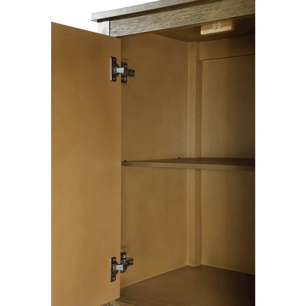 28 Inch Bath Storage Cabinet in Hazel Oak. Picture 3