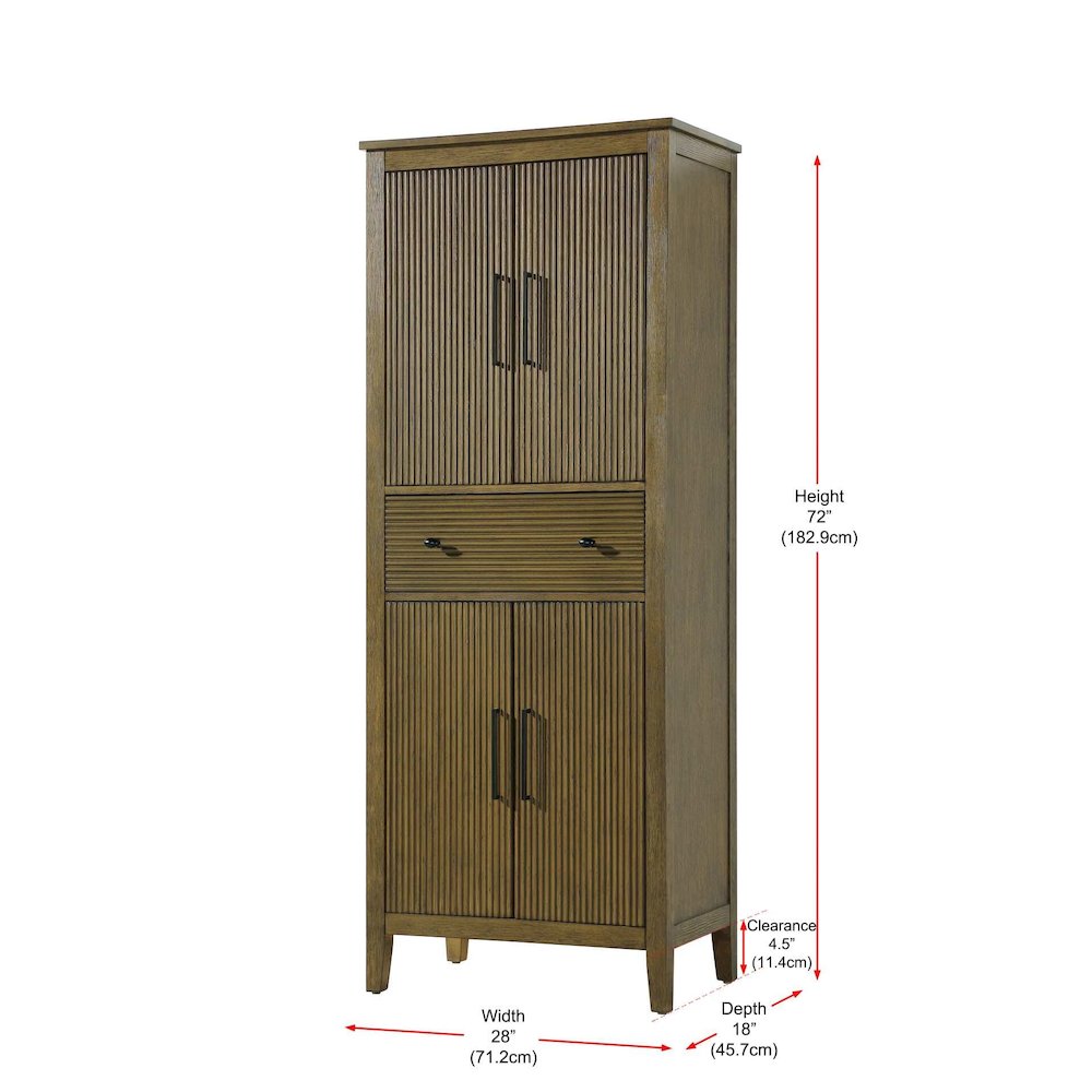 28 Inch Bath Storage Cabinet in Hazel Oak. Picture 8