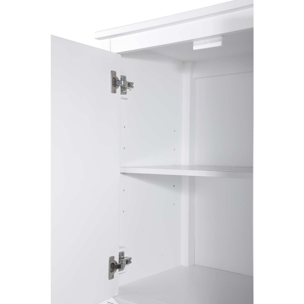 28 Inch Bath Storage Cabinet in White. Picture 3