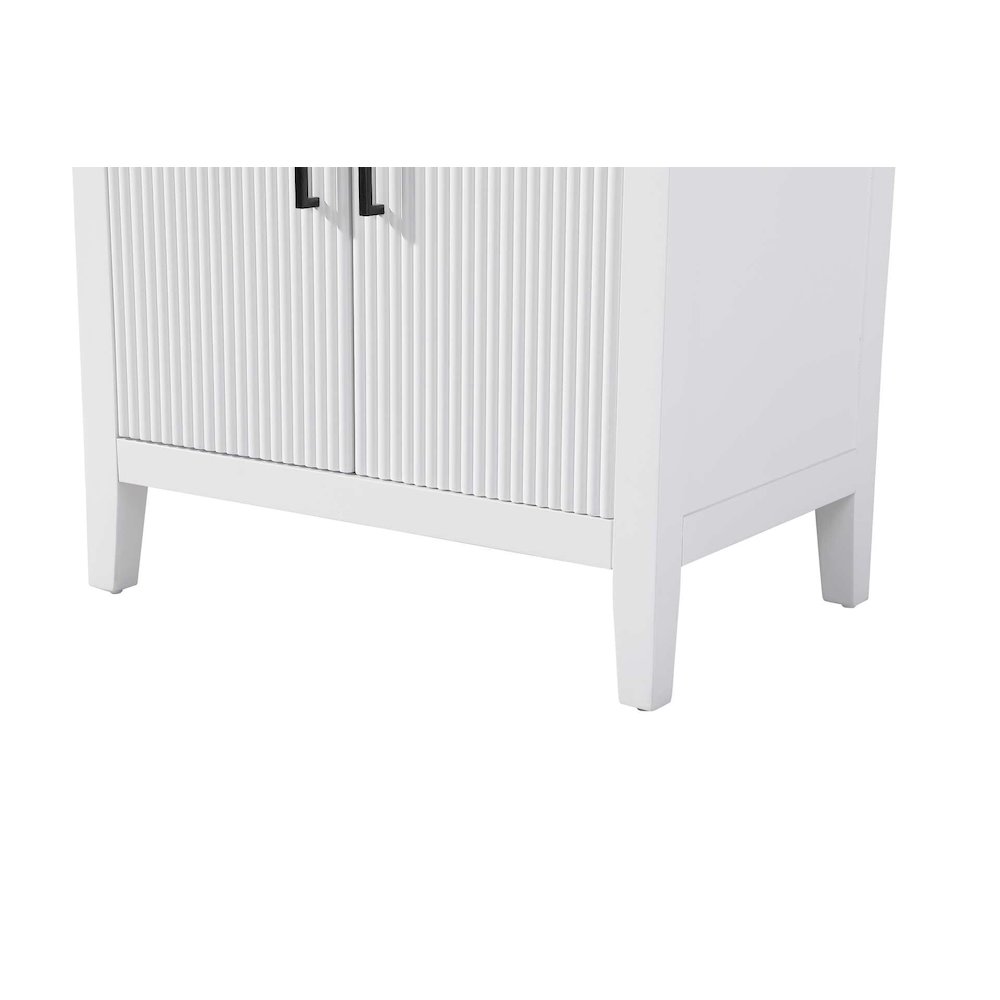 28 Inch Bath Storage Cabinet in White. Picture 6