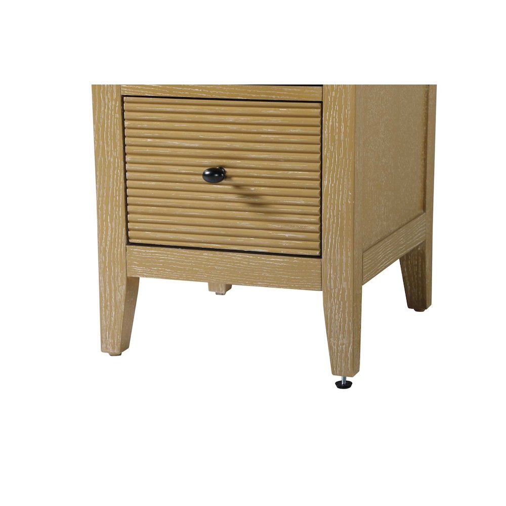 16 Inch Open Shelving Bath Storage Cabinet in Linen Oak. Picture 5