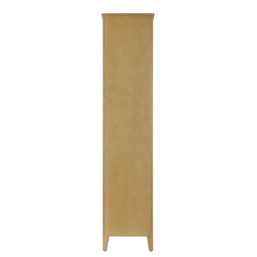 16 Inch Open Shelving Bath Storage Cabinet in Linen Oak. Picture 6