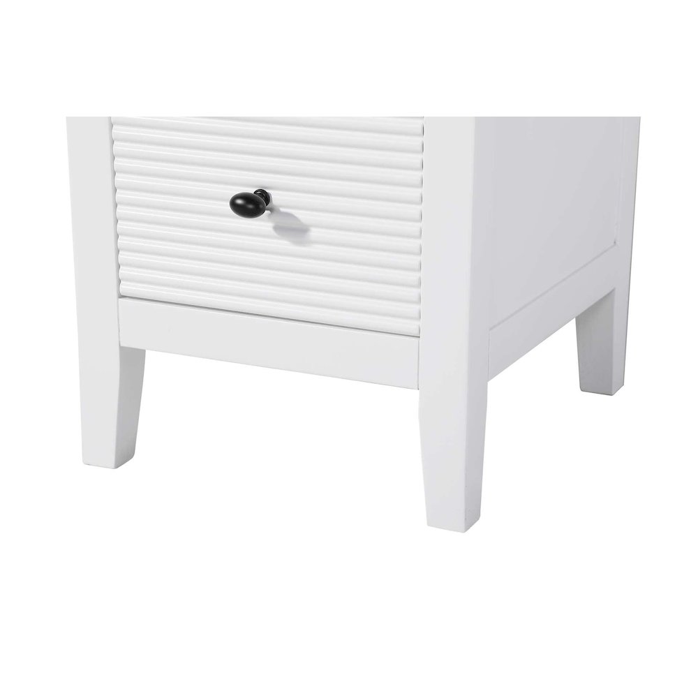 16 Inch Open Shelving Bath Storage Cabinet in White. Picture 5