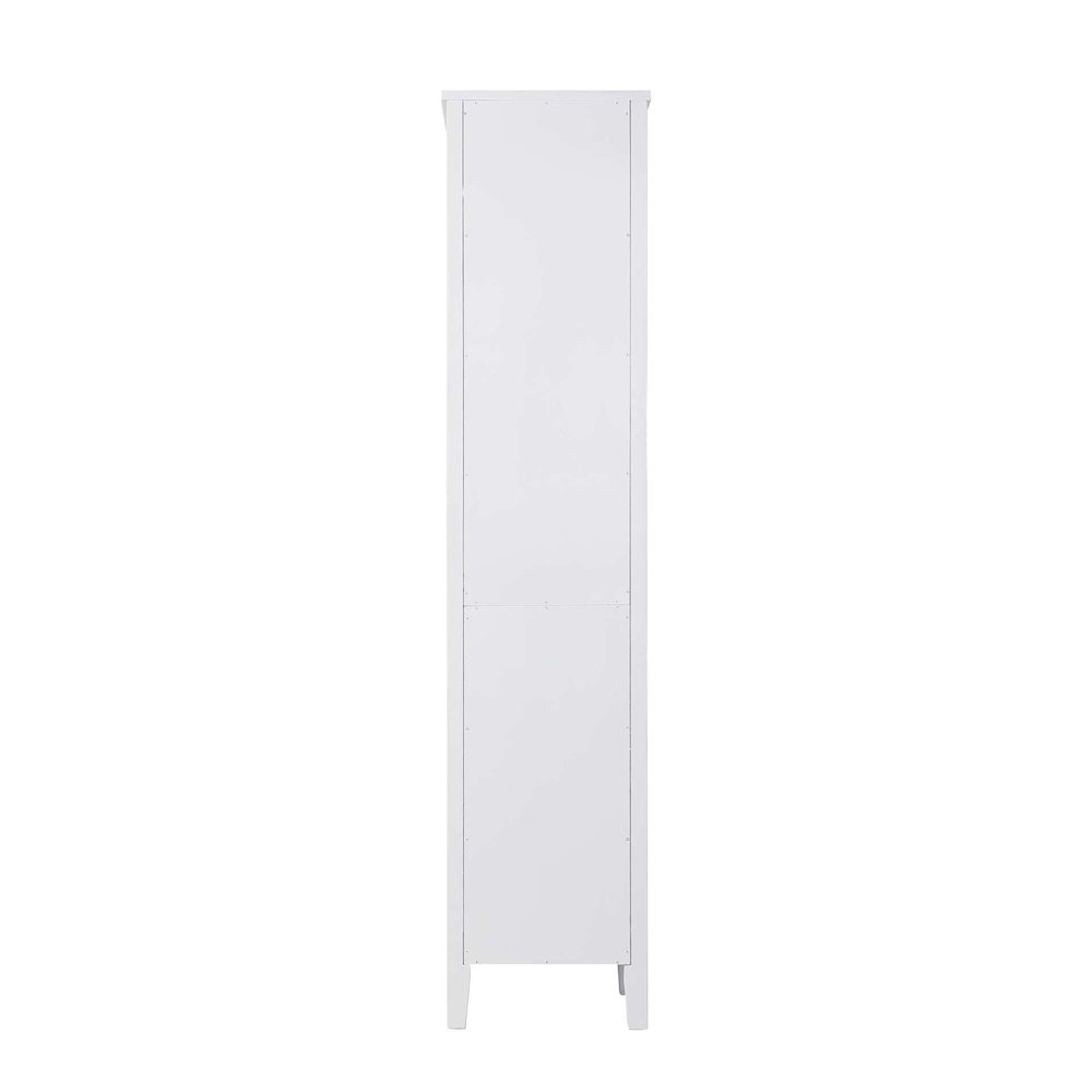16 Inch Open Shelving Bath Storage Cabinet in White. Picture 6