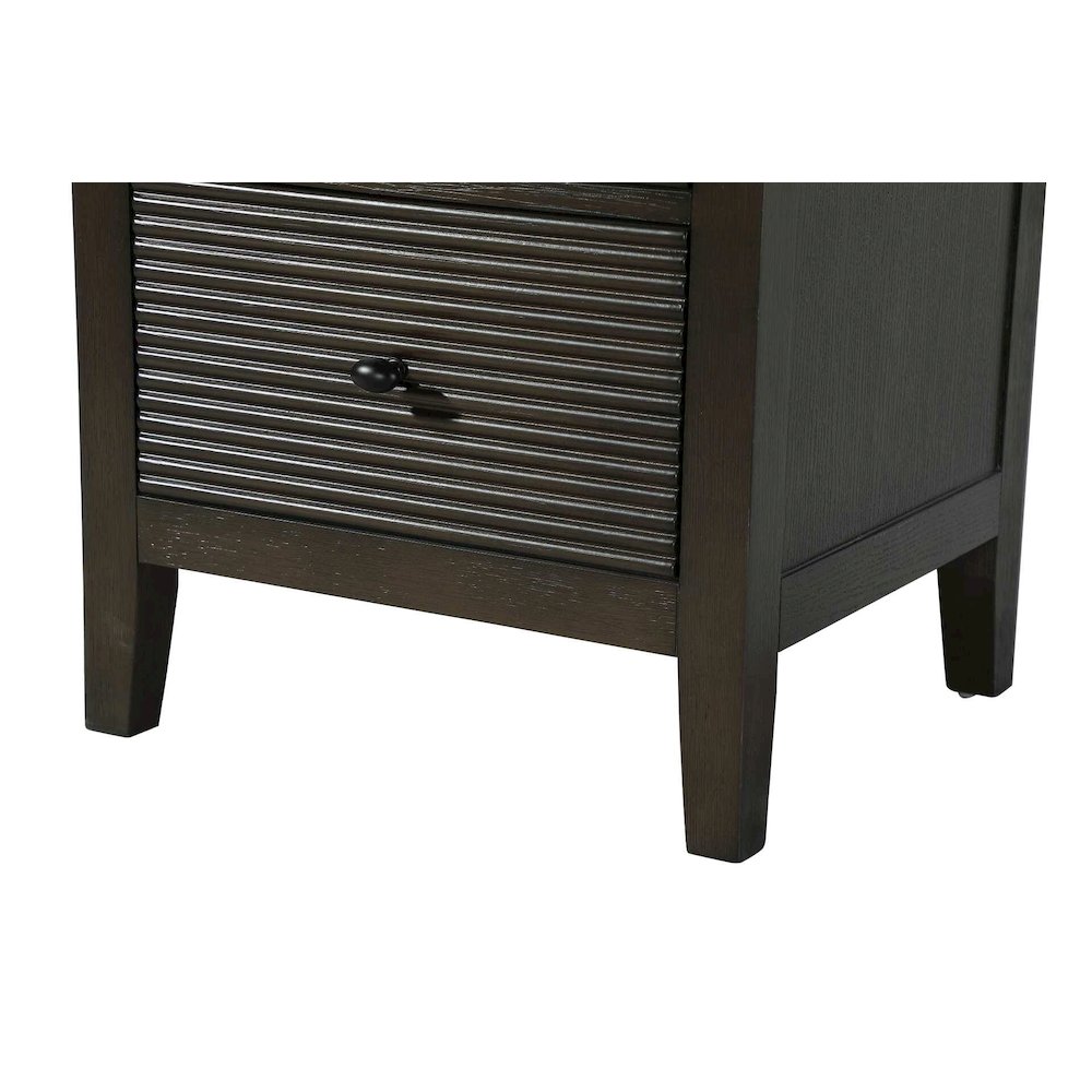 20 Inch Open Shelving Bath Storage Cabinet in Chocolate Oak. Picture 5
