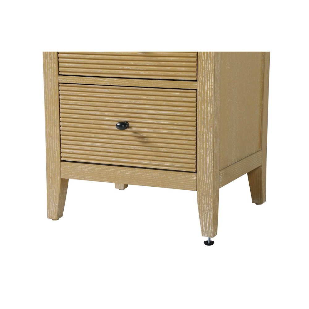 20 Inch Open Shelving Bath Storage Cabinet in Linen Oak. Picture 5