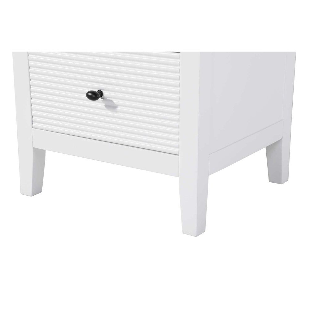 20 Inch Open Shelving Bath Storage Cabinet in White. Picture 5