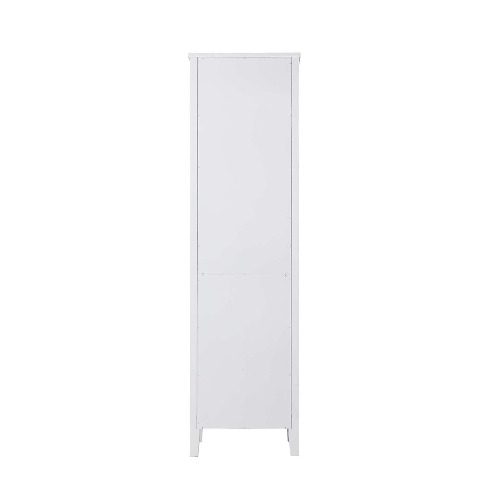 20 Inch Open Shelving Bath Storage Cabinet in White. Picture 6