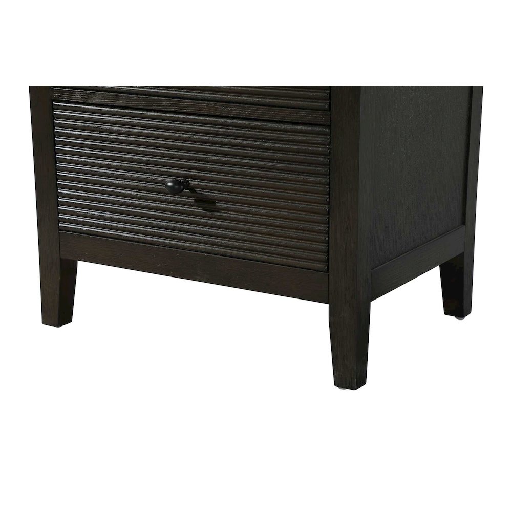 24 Inch Open Shelving Bath Storage Cabinet in Chocolate Oak. Picture 5