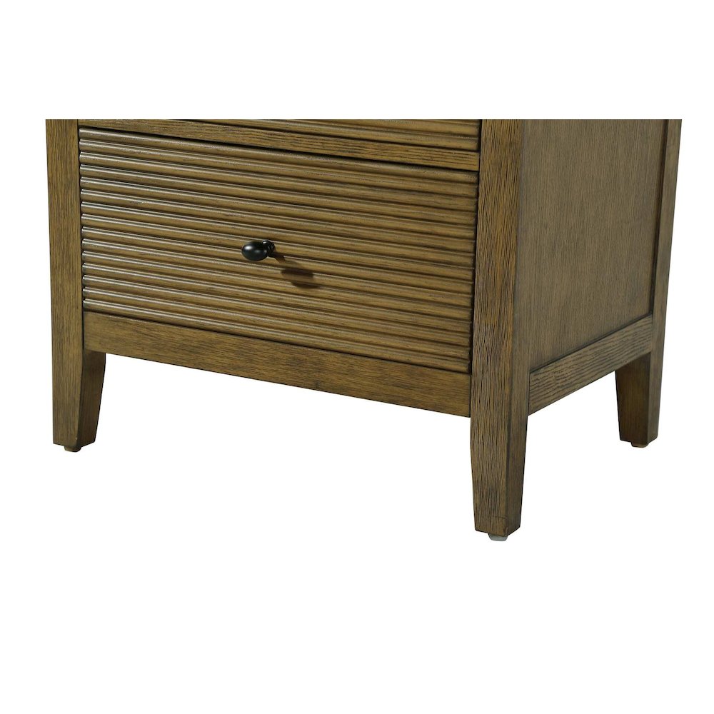 24 Inch Open Shelving Bath Storage Cabinet in Hazel Oak. Picture 5