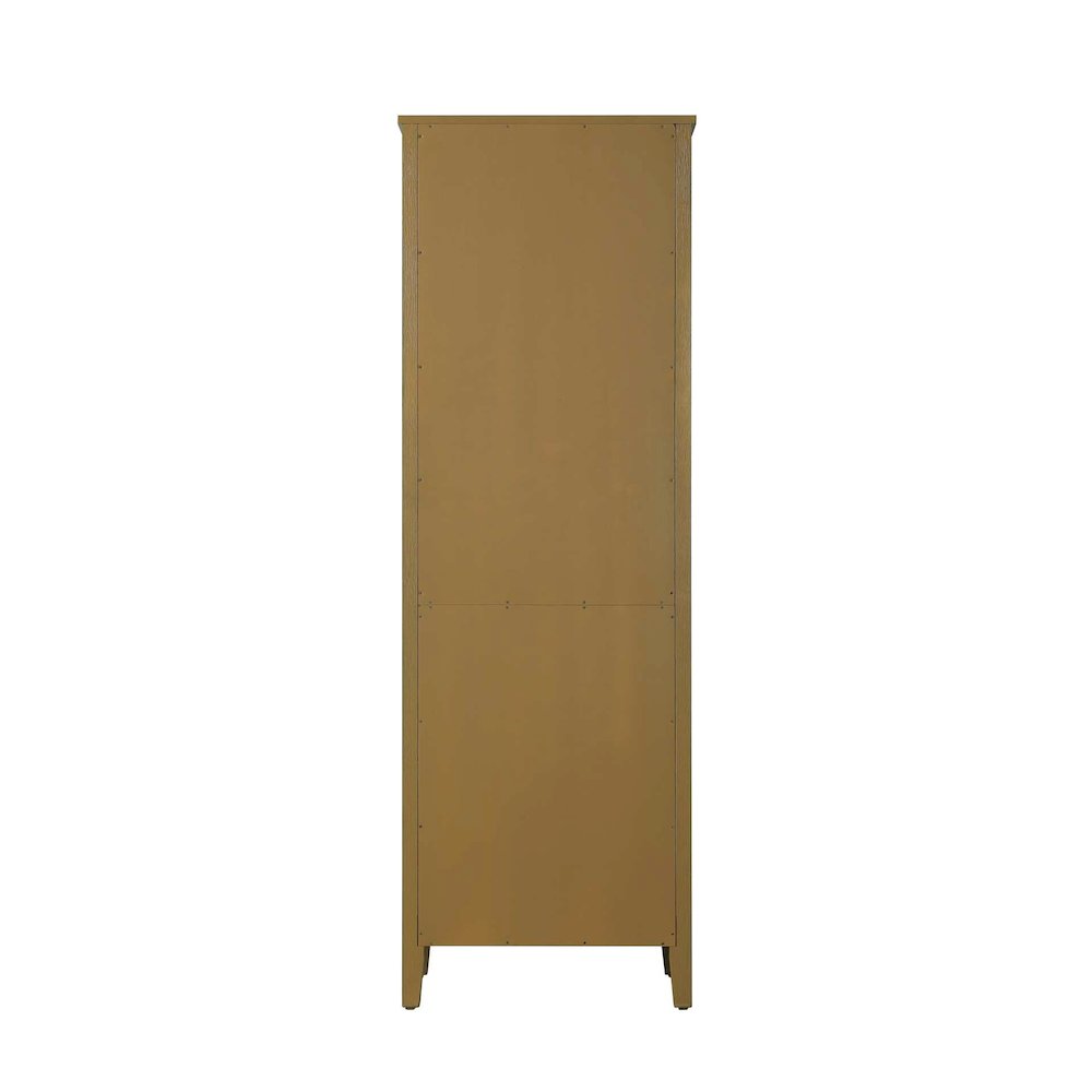 24 Inch Open Shelving Bath Storage Cabinet in Hazel Oak. Picture 6