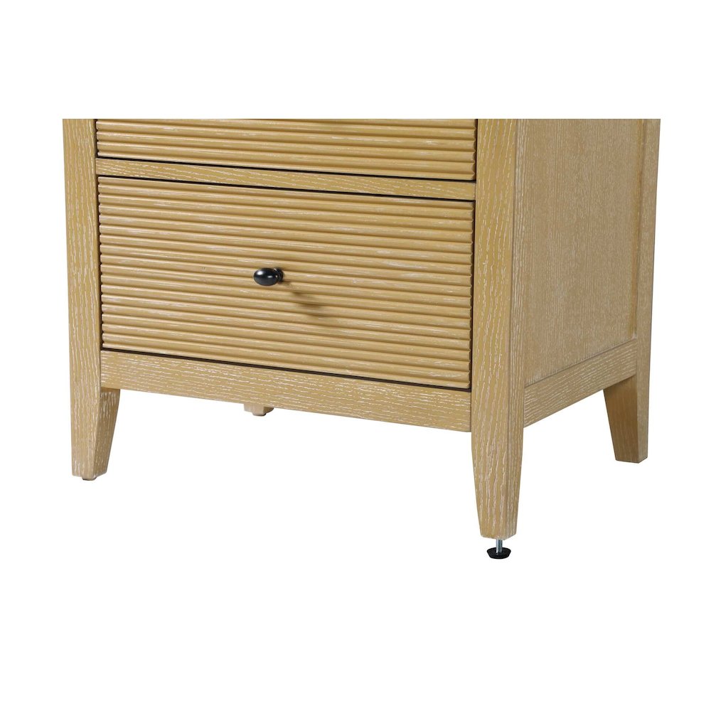 24 Inch Open Shelving Bath Storage Cabinet in Linen Oak. Picture 5