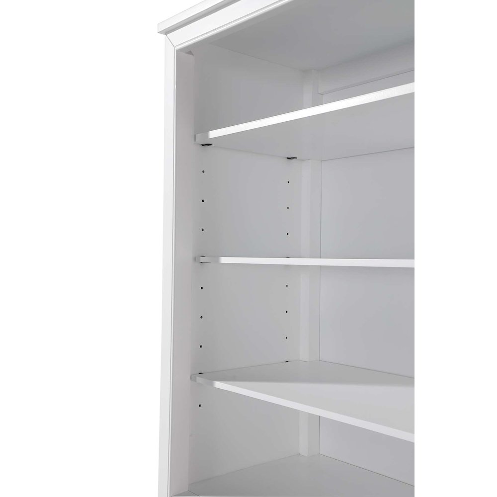 24 Inch Open Shelving Bath Storage Cabinet in White. Picture 3