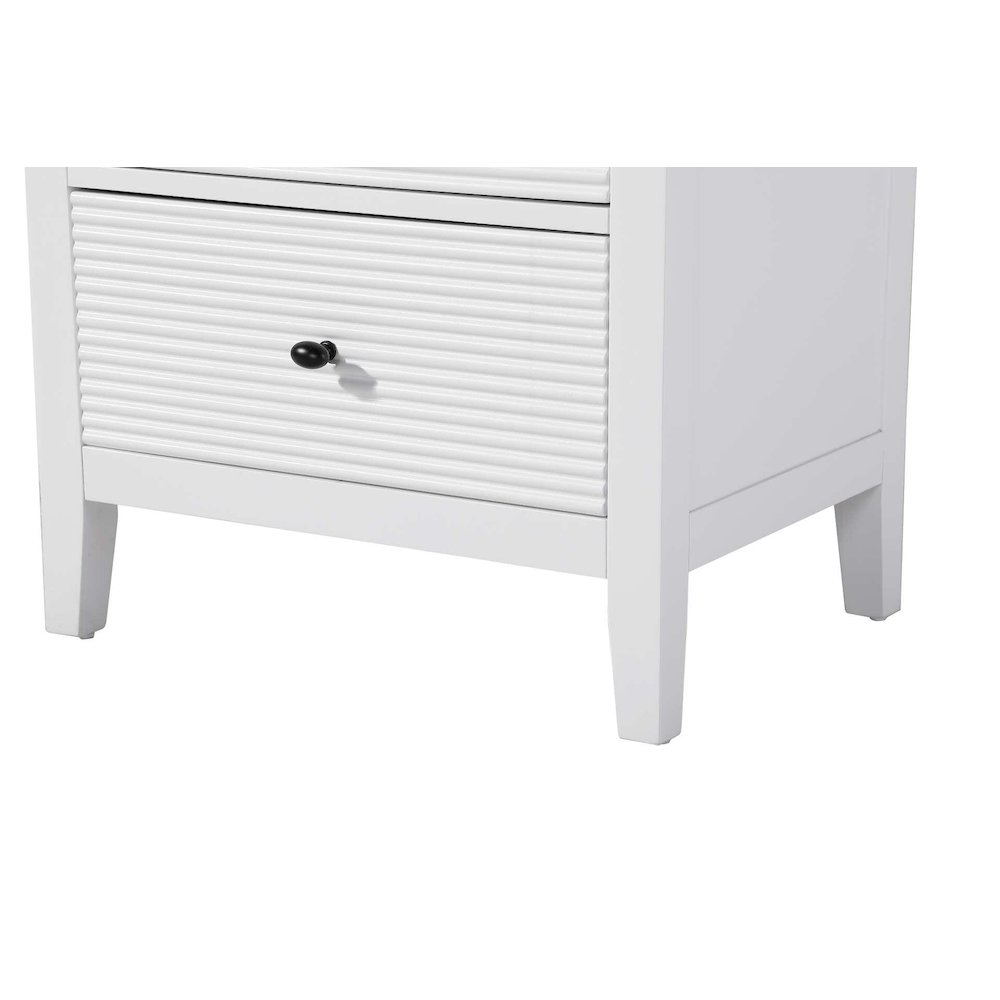 24 Inch Open Shelving Bath Storage Cabinet in White. Picture 5
