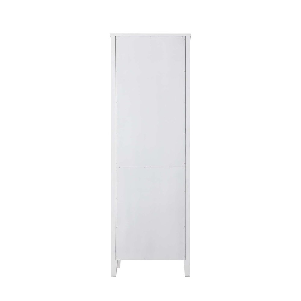 24 Inch Open Shelving Bath Storage Cabinet in White. Picture 6