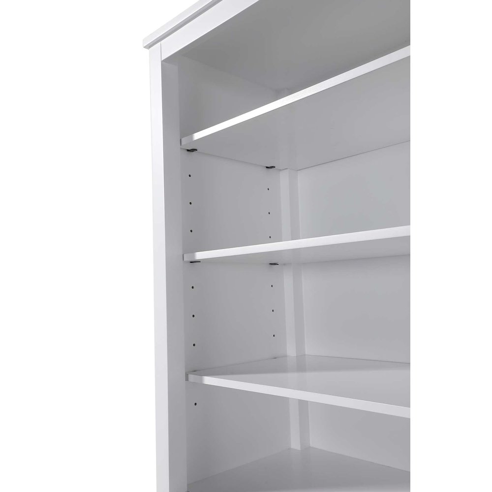 28 Inch Open Shelving Bath Storage Cabinet in White. Picture 3