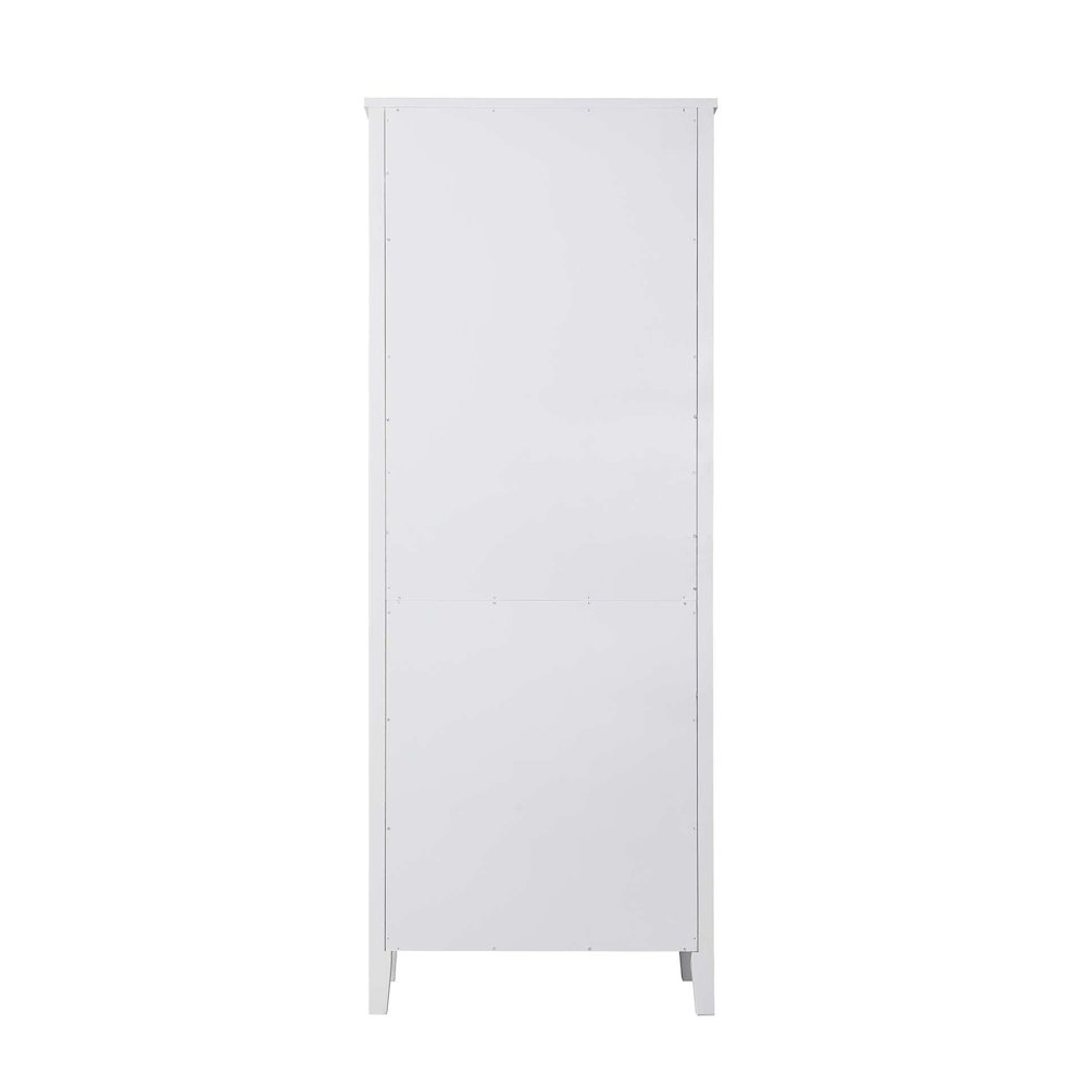 28 Inch Open Shelving Bath Storage Cabinet in White. Picture 6