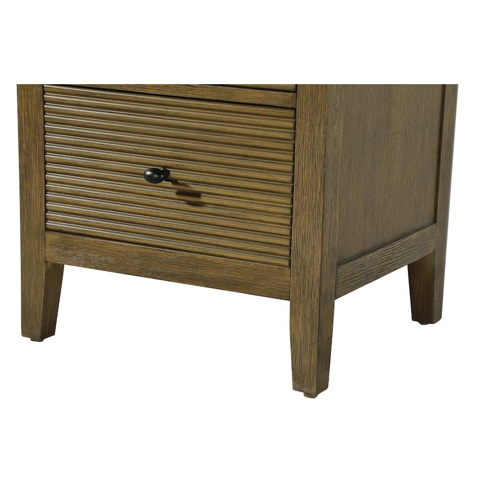 20 Inch Bath Storage Glass Cabinet in Hazel Oak. Picture 6