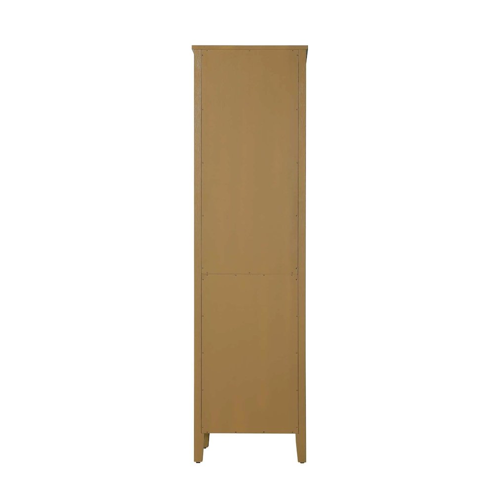 20 Inch Bath Storage Glass Cabinet in Hazel Oak. Picture 7