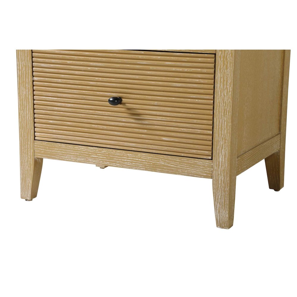 24 Inch Bath Storage Glass Cabinet in Linen Oak. Picture 6