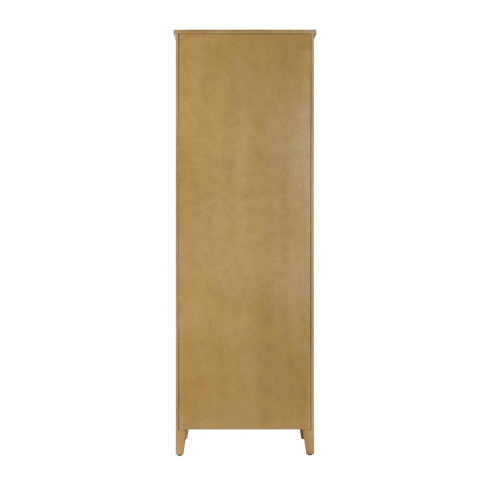24 Inch Bath Storage Glass Cabinet in Linen Oak. Picture 7