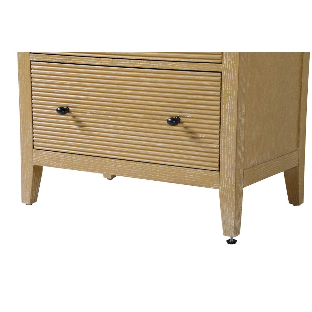 28 Inch Bath Storage Glass Cabinet in Linen Oak. Picture 6