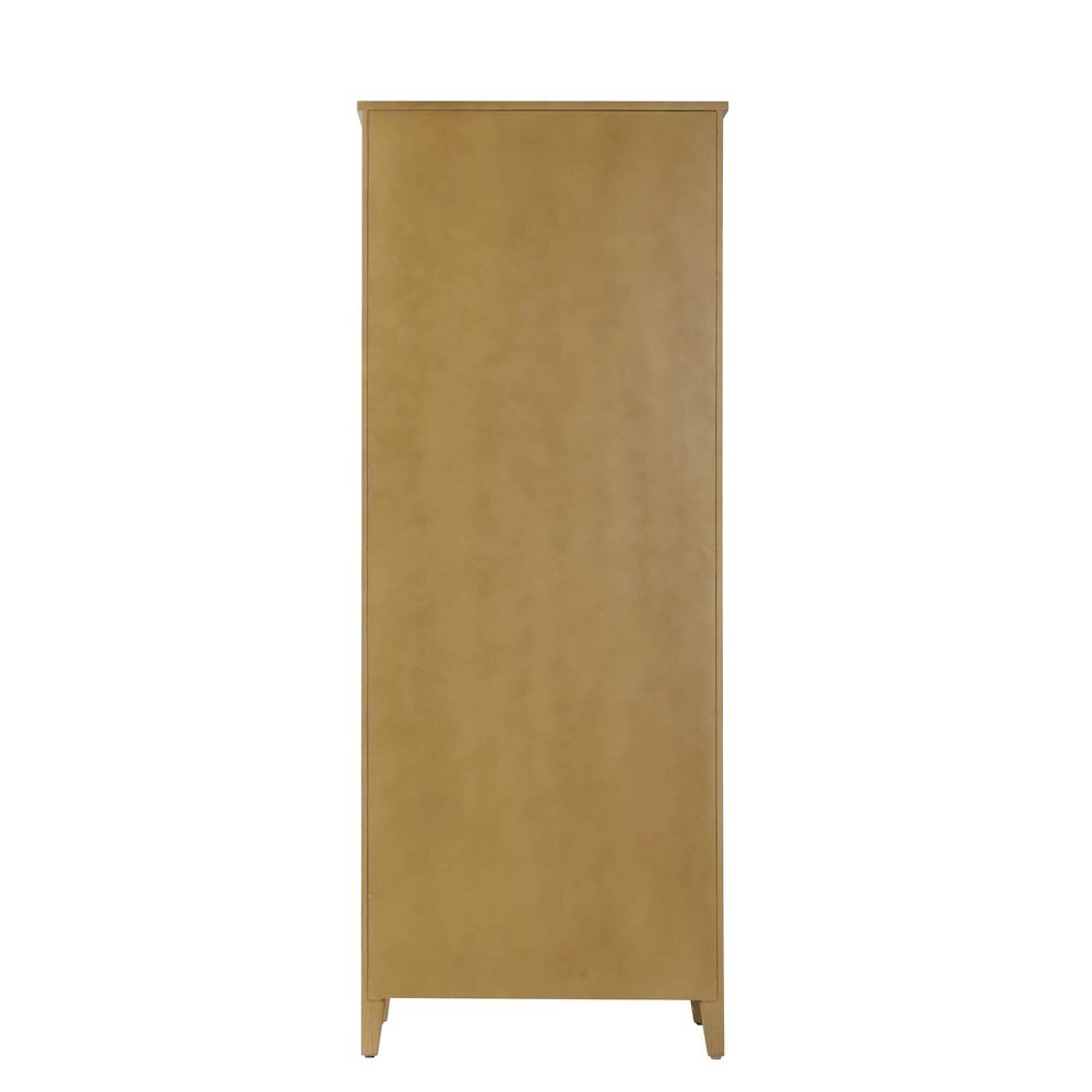 28 Inch Bath Storage Glass Cabinet in Linen Oak. Picture 7