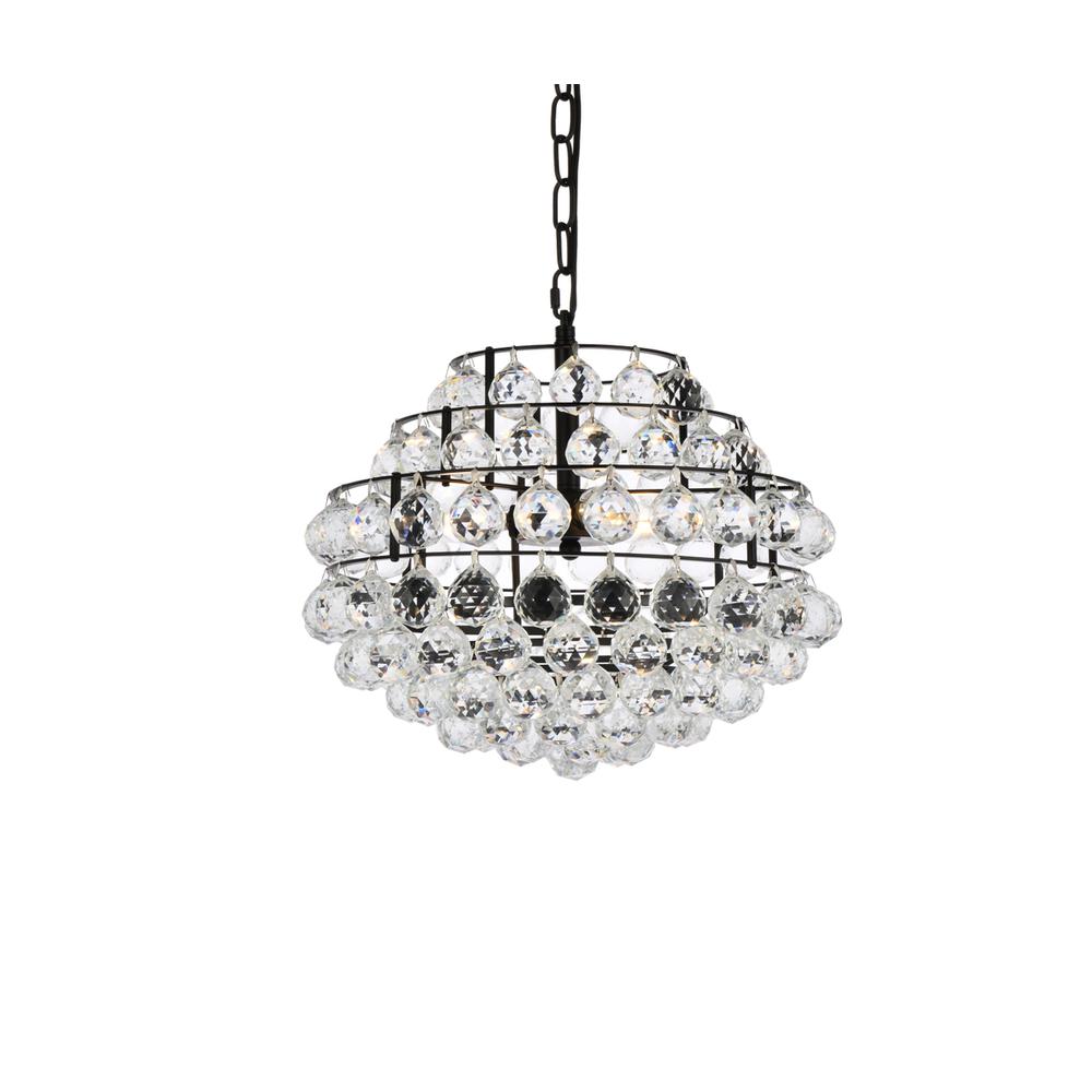 Savannah 16 inch pendant in black. Picture 2