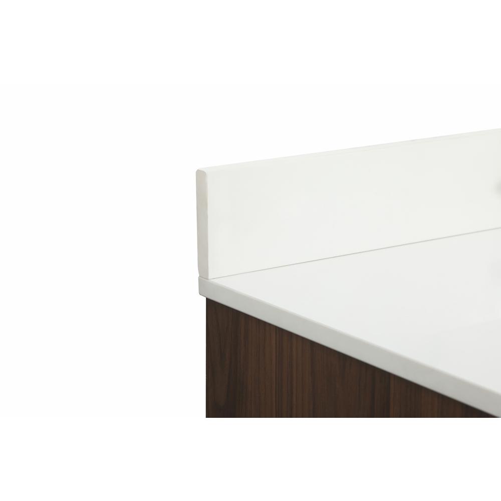 48 inch Single bathroom vanity in walnut with backsplash. Picture 11