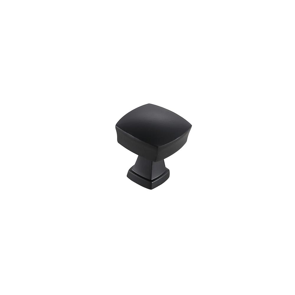 Irvin 1.3" Matte Black Square Knob Multipack (Set of 10). Picture 3