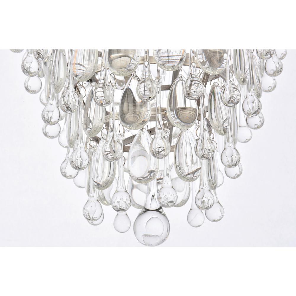 Nordic 7 light antique silver Chandelier Clear Royal Cut Crystal. Picture 3
